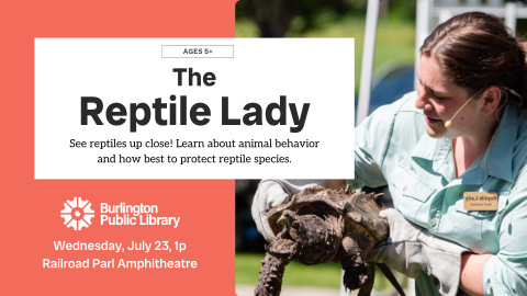 The Reptile Lady holding a tortoise