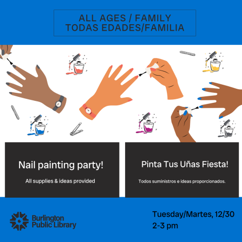 Nail painting party 2025. Dec. 30, 2-3pm