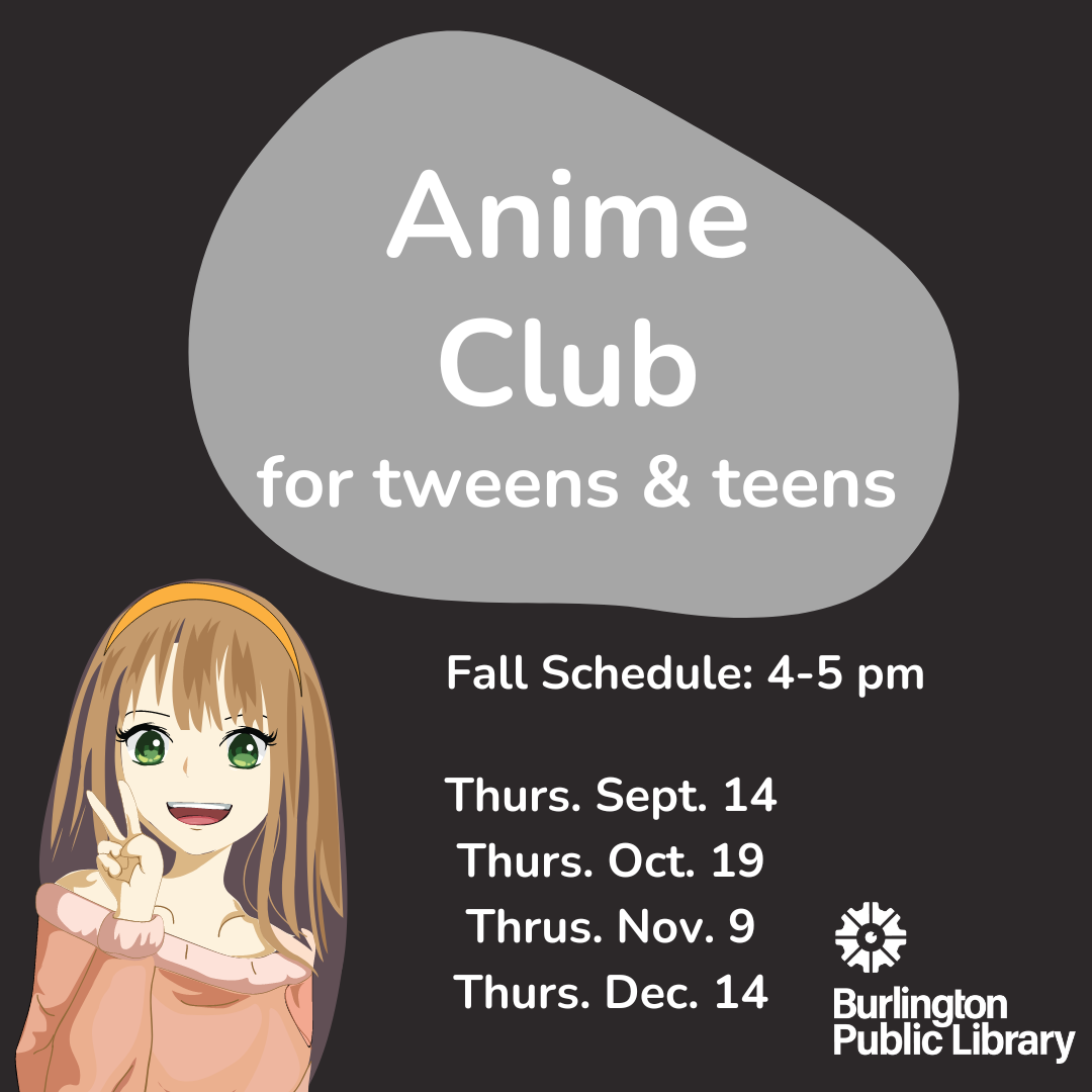 Anime Club Fall Schedule