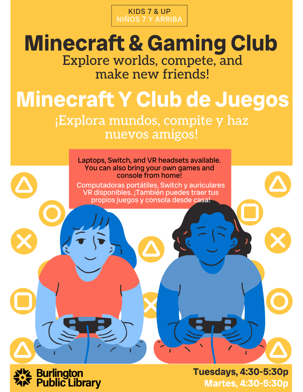 Minecraft + Gaming club/ Minecraft + Club de juegos