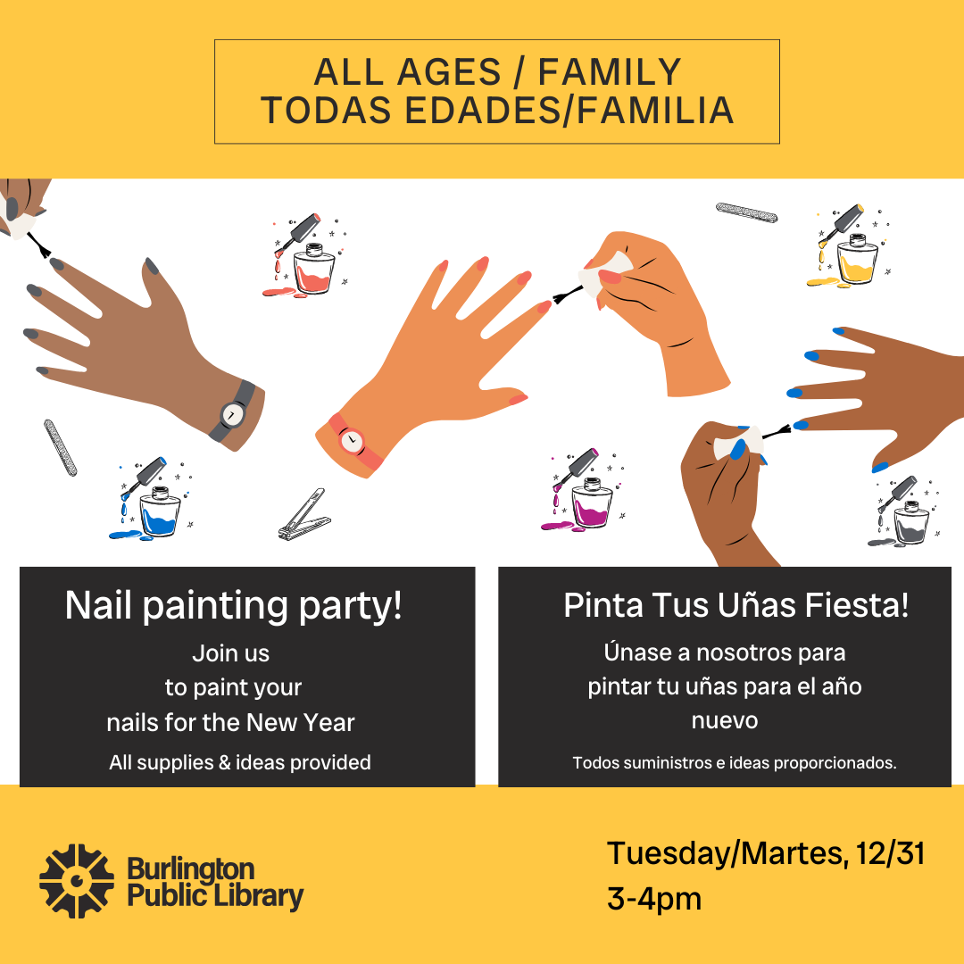 Nail painting party, 12/31 at 3pm