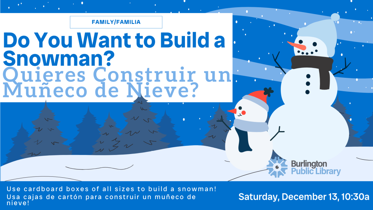 One tall snowman and one short snowman standing together